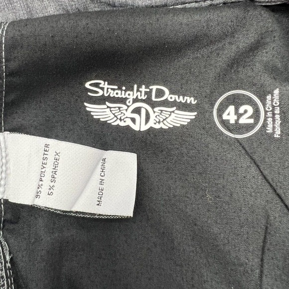 Straight Down Golf Shorts Dark Gray Men's 42 Performance Lightweight Stretch - Picture 4 of 7